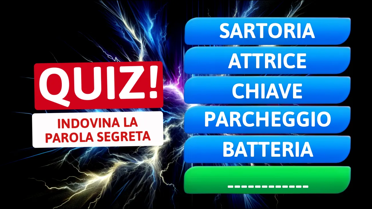 Solo le menti geniali risolvono questo enigma di Reazione a catena: sfida ufficiale per veri intelligenti!"