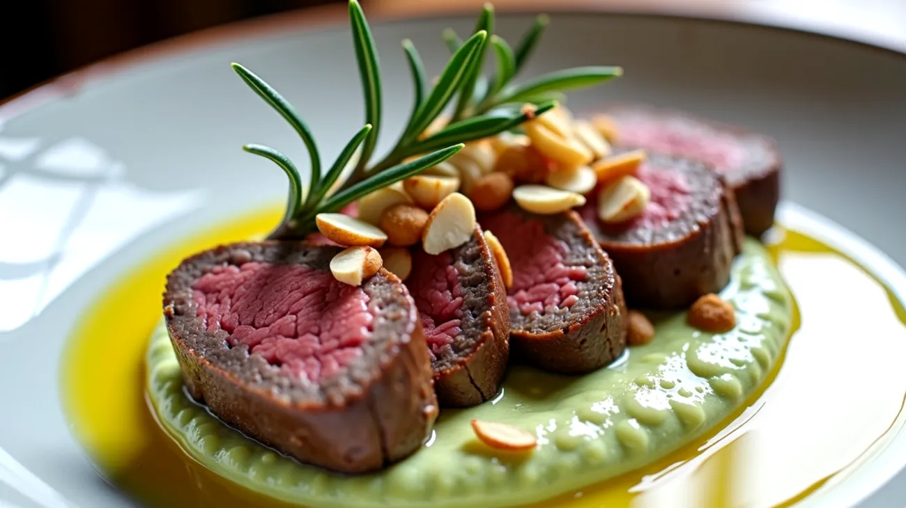 controfiletto di manzo zucchine mandorle"